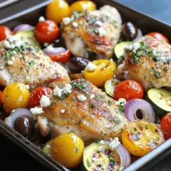 In our fast-paced lives, sheet pan meals have emerged as a culinary favorite, combining convenience with vibrant flavors that excite the palate. Enter the Greek-Inspired Sheet Pan Chicken, a dish that showcases the essence of Mediterranean cooking while simplifying the cooking process. This recipe celebrates the rich heritage of Greek cuisine, characterized by fresh ingredients, bold flavors, and healthy fats.