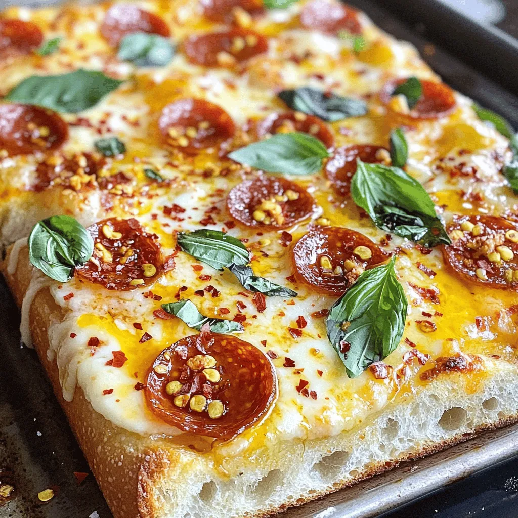 If you’re in search of a dish that tantalizes your taste buds and elevates your snack game, look no further than Hot Honey Garlic Bread Pizza. This innovative culinary creation merges the beloved flavors of garlic bread and pizza, resulting in a delightful blend of savory and sweet that’s sure to please any palate. What makes this dish so appealing is its versatility; it can serve as a snack, an appetizer, or even a casual meal that brings friends and family together. With this easy-to-follow recipe, you can whip up a batch of Hot Honey Garlic Bread Pizza right in your own kitchen, transforming simple ingredients into an extraordinary dish.