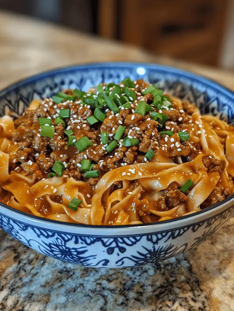 Mongolian Ground Beef Noodles, a dish that beautifully blends the savory flavors of Mongolian cuisine with the convenience of quick weeknight meals, has become a favorite among food enthusiasts. This dish not only celebrates the rich culinary heritage of Mongolia but also caters to the modern palate, making it an ideal option for those who seek both taste and efficiency in their cooking. The robust flavors of ground beef, combined with tender noodles and aromatic ingredients, create a satisfying dish that is equally at home on a dinner table or as a hearty lunch.