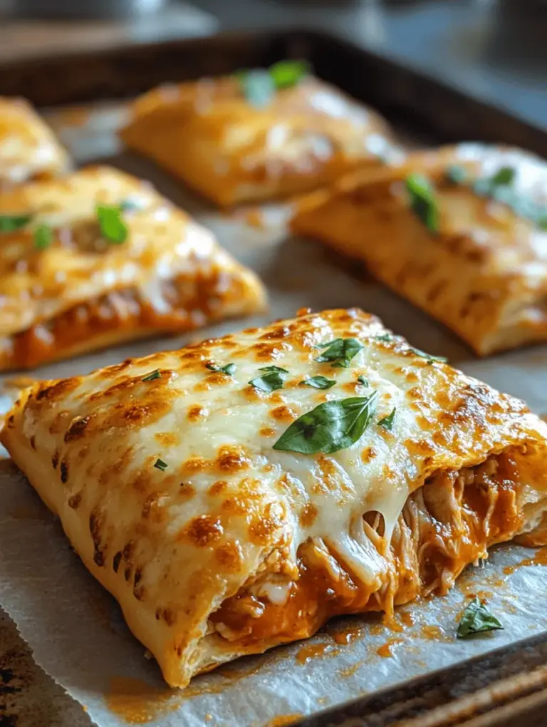 In the realm of quick and satisfying meals, Chicken Parm Hot Pockets bring a delightful fusion of comfort food and convenience to your dining table. Imagine the tender embrace of shredded chicken, richly flavored marinara sauce, and gooey mozzarella cheese, all enveloped in a golden-brown crust. This easy-to-make recipe captures the essence of classic Italian chicken Parmesan while repackaging it into a fun, handheld treat that’s perfect for busy weeknights or as a delicious snack.