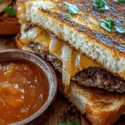 The patty melt is a culinary classic that has captured the hearts and taste buds of many since its inception. This delightful sandwich, often associated with diners and comfort food culture, marries the best attributes of a burger and a grilled cheese sandwich. Originating in the United States, the patty melt typically features a juicy beef patty nestled between slices of toasted bread, often served with a generous layer of melted cheese and caramelized onions. Its popularity has endured through the decades, and today, it remains a staple in American comfort food.