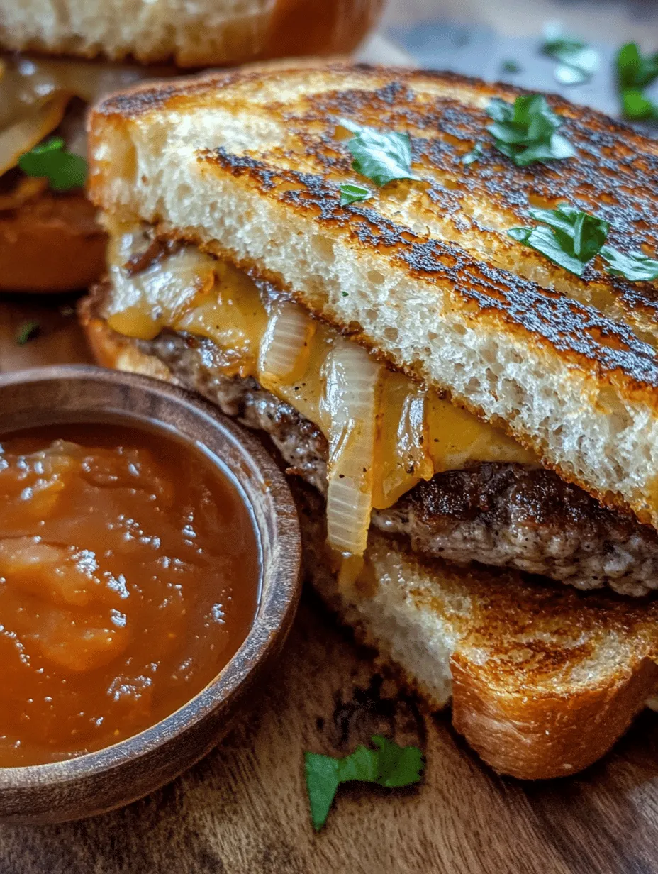 The patty melt is a culinary classic that has captured the hearts and taste buds of many since its inception. This delightful sandwich, often associated with diners and comfort food culture, marries the best attributes of a burger and a grilled cheese sandwich. Originating in the United States, the patty melt typically features a juicy beef patty nestled between slices of toasted bread, often served with a generous layer of melted cheese and caramelized onions. Its popularity has endured through the decades, and today, it remains a staple in American comfort food.