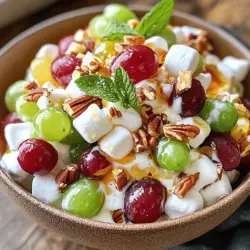 As the sun shines brightly and the temperature rises, the craving for fresh, light, and refreshing dishes becomes apparent. Enter Grape Salad Delight—a versatile and invigorating dish that not only tantalizes the taste buds but also satisfies the need for a wholesome meal. Perfect for summer gatherings, picnics, barbecues, or as a delightful side dish for family dinners, Grape Salad Delight brings together an array of flavors and textures that are sure to impress.