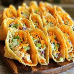 If you’re looking for a dish that combines the best of two culinary worlds, look no further than crispy chicken wonton tacos. This innovative recipe fuses traditional Mexican tacos with the delicate crunch of Asian wontons, creating a delightful culinary experience that is both fun and satisfying. Imagine the satisfying crunch of a perfectly fried wonton shell filled with tender, flavorful chicken, topped with a zesty coleslaw mix and drizzled with a blend of savory sauces.