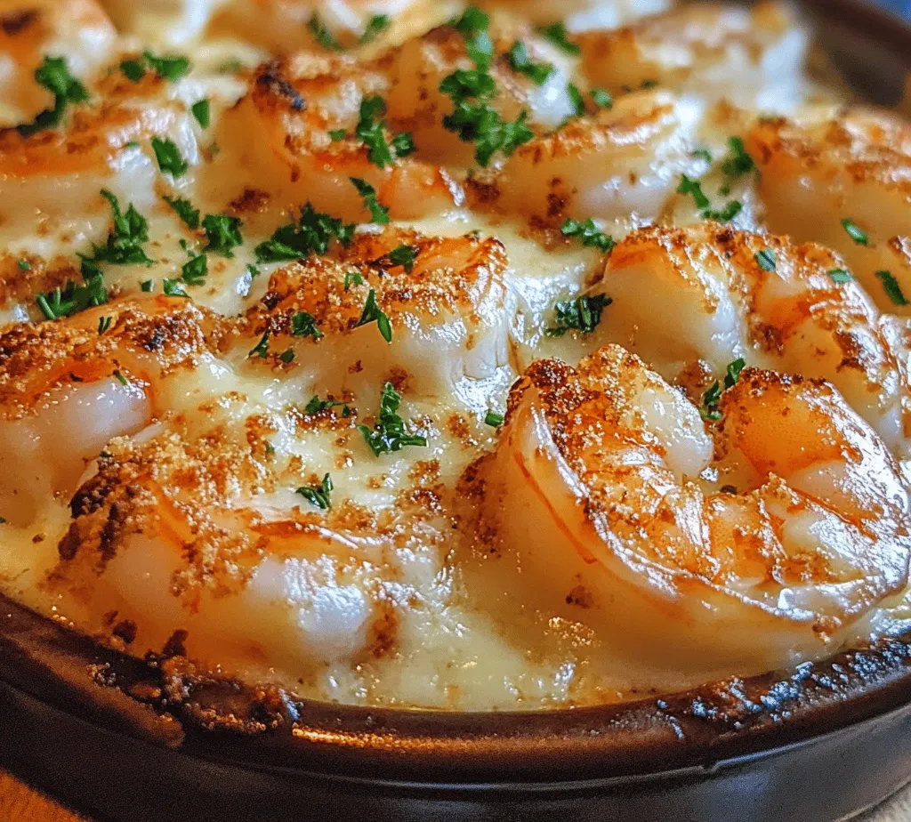 Garlic shrimp gratin is a dish that perfectly encapsulates the essence of comfort food while delivering a sophisticated dining experience. This delectable recipe features succulent shrimp, enveloped in a creamy, garlicky sauce, and topped with a crispy, golden crust that tantalizes the taste buds. With each bite, you’ll experience a harmonious blend of rich flavors, aromatic garlic, and satisfying textures that make this dish a standout in any seafood lover's repertoire.