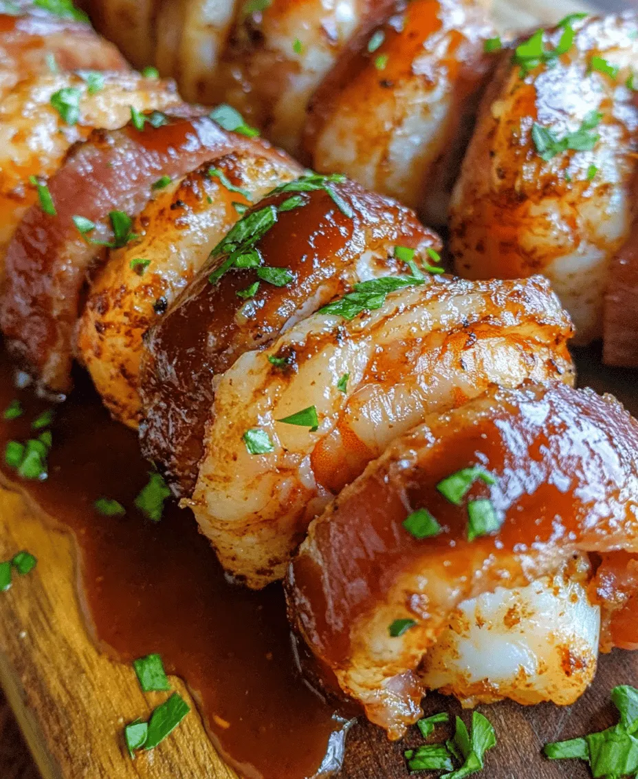 BBQ Bacon Wrapped Shrimp is not just a dish; it's a culinary experience that brings together the delectable flavors of succulent shrimp, crispy bacon, and a rich BBQ sauce. This mouthwatering combination has gained popularity as a crowd-pleasing appetizer and a satisfying main dish, making it a staple at summer cookouts, parties, and family gatherings. The appeal lies not only in its irresistible taste but also in its simplicity, allowing home cooks to recreate the joy of grilling right in their own backyards.