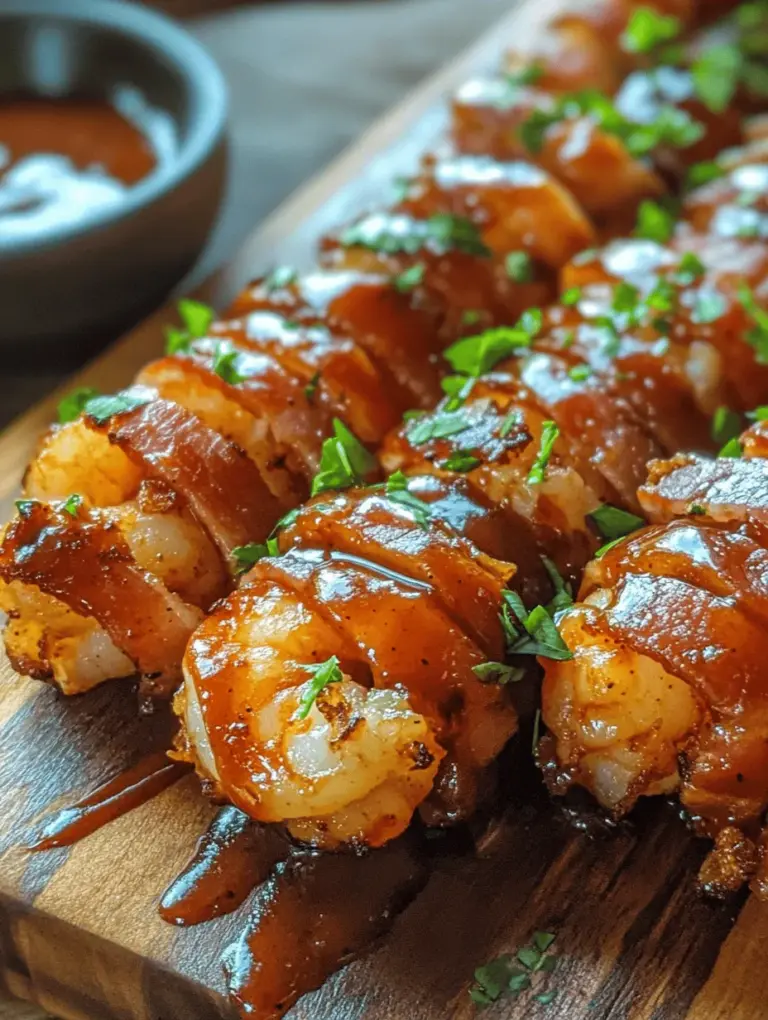 BBQ Bacon Wrapped Shrimp is not just a dish; it's a culinary experience that brings together the delectable flavors of succulent shrimp, crispy bacon, and a rich BBQ sauce. This mouthwatering combination has gained popularity as a crowd-pleasing appetizer and a satisfying main dish, making it a staple at summer cookouts, parties, and family gatherings. The appeal lies not only in its irresistible taste but also in its simplicity, allowing home cooks to recreate the joy of grilling right in their own backyards.