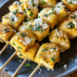 To truly appreciate the allure of Garlic Parmesan Chicken Skewers, it’s essential to understand the key ingredients that contribute to their exceptional taste. Each component plays a significant role in enhancing both the flavor and nutritional profile of the dish.