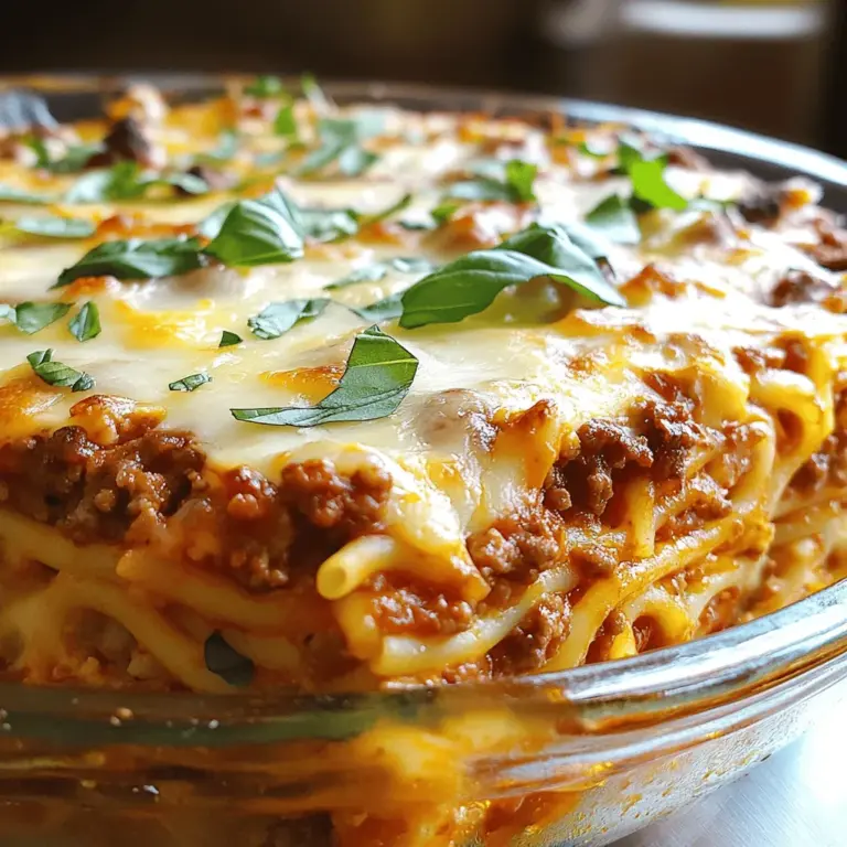 The Million Dollar Spaghetti Pie is a delightful twist on traditional spaghetti, combining comforting pasta with rich flavors, all baked into a pie format. This dish is not only visually appealing but also incredibly satisfying, making it perfect for family dinners, potlucks, or even a cozy night in. With its layers of spaghetti, savory meat sauce, and creamy cheeses, this recipe promises to be a hit at your table.