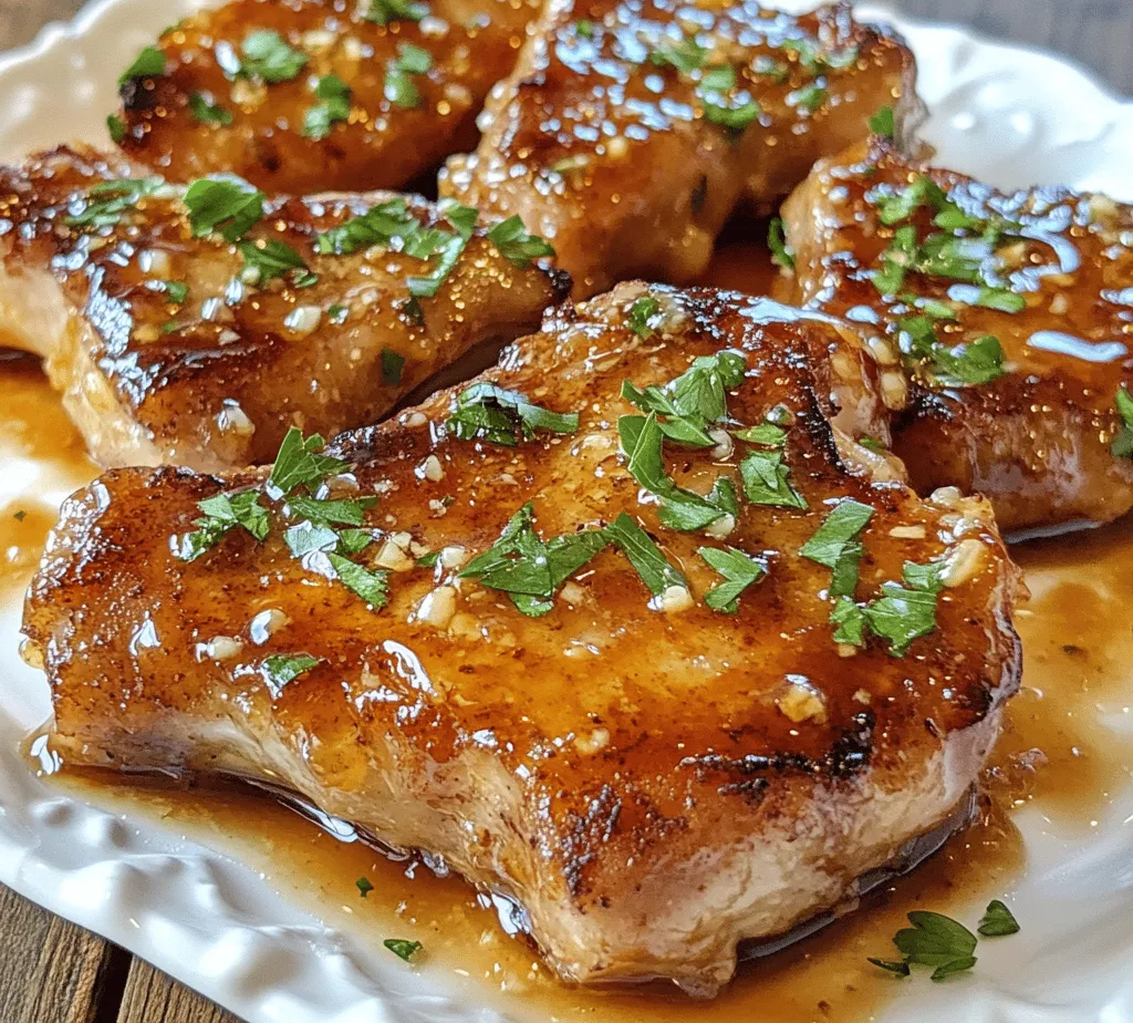 Sweet Honey Garlic Pork Chops is a delightful dish that perfectly marries the sweet and savory elements of cooking, creating a tantalizing flavor profile that is sure to please any palate. The allure of these pork chops lies in their glossy, caramelized exterior, which is a result of the honey and garlic working their magic during the cooking process. The sweetness from the honey beautifully complements the rich, savory notes of the pork, while the garlic adds a depth of flavor that is both aromatic and comforting.