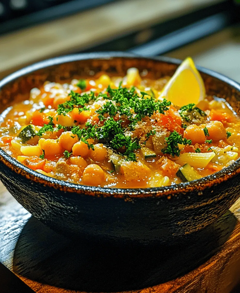 In today's world, where dietary preferences are diversifying and plant-based eating is gaining momentum, the Chickpea & Veggie Delight Soup emerges as a standout choice for anyone seeking a nourishing and satisfying meal. This delightful soup is not just a blend of wholesome ingredients; it is a symphony of flavors that celebrates the richness of plant-based cuisine. With its heartiness stemming from protein-packed chickpeas and a vibrant mix of fresh vegetables, this soup caters to both vegans and omnivores alike, making it a versatile dish for any table.