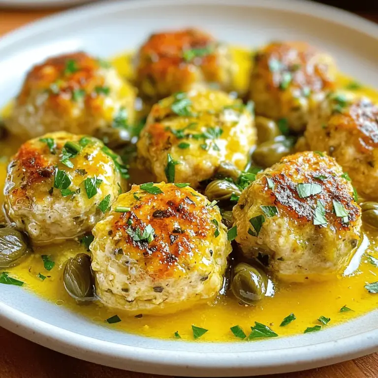 Looking for a meal that strikes the perfect balance between savory and zesty? Look no further than Savory Chicken Meatballs with Zesty Piccata Sauce. This delightful dish offers a burst of flavor in every bite, making it a fantastic option for both weeknight dinners and special occasions. Whether you’re a seasoned cook or just starting your culinary journey, this recipe is sure to impress your family and friends with its unique taste and appealing presentation.