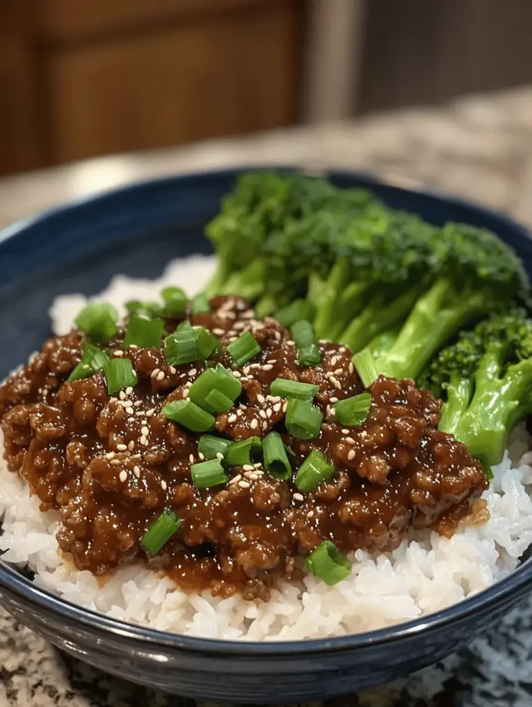 In the realm of quick and satisfying meals, the Korean Ground Beef Bowl stands out as a delightful fusion of flavors that effortlessly brings the taste of Korean cuisine to your dinner table. This dish offers a perfect balance of savory, sweet, and spicy elements that appeal to a variety of palates. Whether you're a seasoned cook or a beginner in the kitchen, this recipe is designed to be simple and approachable, making it an ideal choice for busy weeknights, family dinners, or meal prepping for the week ahead.