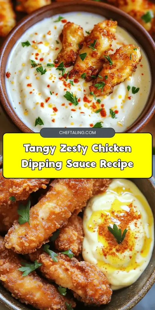 Discover the perfect accompaniment for your next meal with this Tangy Zesty Chicken Dipping Sauce! Simple to make and bursting with flavor, it's a creamy blend of Greek yogurt, Dijon mustard, honey, and apple cider vinegar. Not only does it pair beautifully with chicken, but it's also great with veggies, chips, and salads. Elevate your dining experience with this versatile sauce that’s as healthy as it is delicious! #DippingSauce #ChickenDip #HealthyEating #YummyRecipes #Foodie