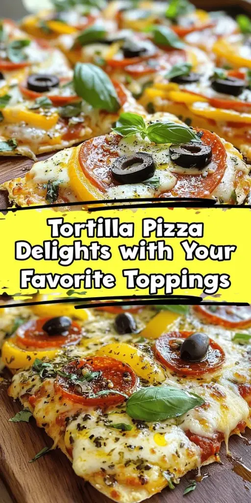 Looking for a quick and tasty dinner idea? Try Tortillas Pizzas! These easy homemade pizzas use flour tortillas as a base, making them perfect for a healthy low carb meal. Load them up with your favorite toppings and enjoy a delicious dinner that's ready in no time. Perfect for busy weeknights, these tortilla pizzas are a fun twist on traditional pizza. Click through to discover step-by-step recipes that will satisfy your cravings. Don't miss out on this easy and flavorful dinner option! #FlourTortillaPizza #TortillaPizzas #DinnerRecipesHealthyLowCarb #TortillaPizza #EasyHomemadePizza #TortillaRecipe #HealthyPizza #LowCarbDinnerRecipes #LowCarbMealsEasy