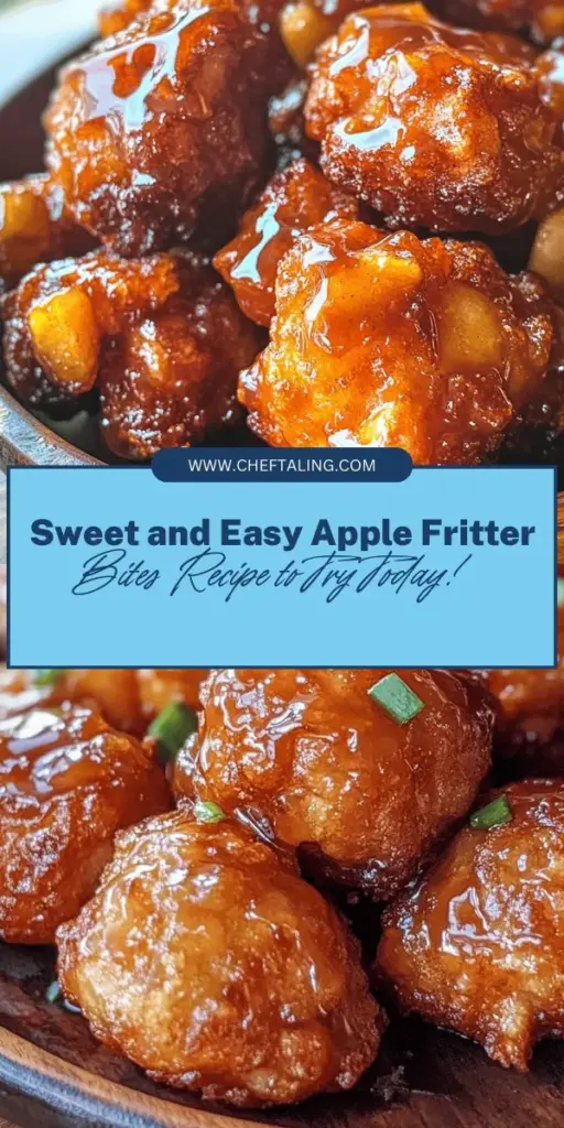 Satisfy your sweet tooth with these delightful Apple Fritter Bites! Easy to make and bursting with flavor, this bite-sized version of the classic treat features tender apple chunks coated in a sweet, cinnamon-spiced batter. Perfect for breakfast or as a snack, these crispy morsels are glazed to perfection. Discover the joy of creating these mouthwatering delights in your own kitchen! #AppleFritterBites #Baking #Dessert #HomemadeTreats #FallRecipes