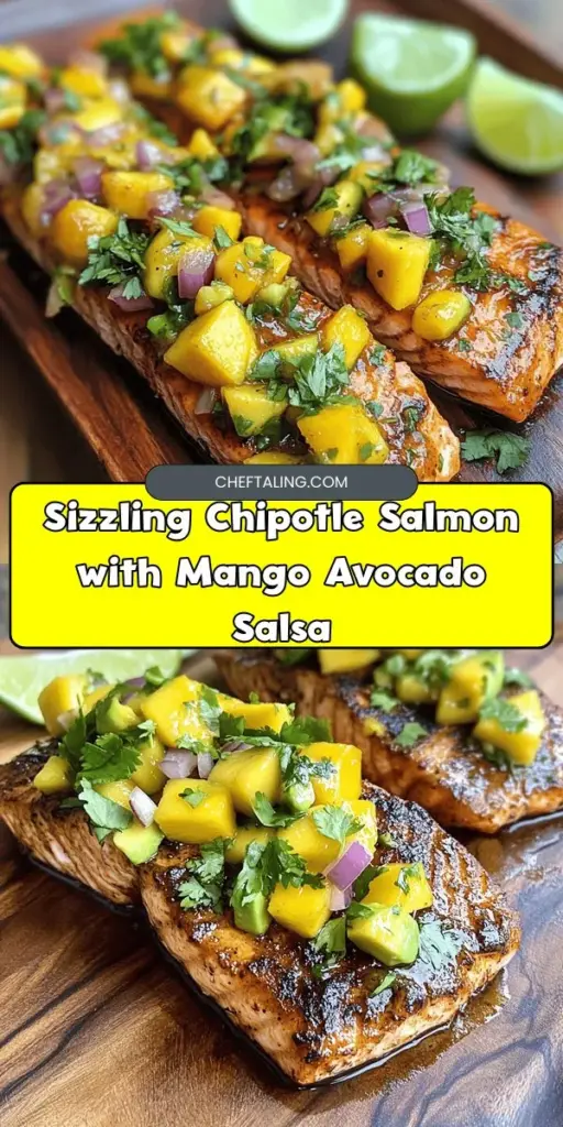 Looking to elevate your dinner game? Try this mouthwatering chipotle salmon recipe paired with a fresh mango avocado salsa! This dish is not only bursting with flavor but also healthy and visually stunning, making it perfect for date night or any special occasion. Explore how easy it is to bake chipotle salmon that will impress your loved ones. Click through to discover the full recipe and make your next meal unforgettable! #SalmonDinnerRecipesBaked #BestTastingHealthyRecipes #DeliciousFishDinnerRecipes #DateNightDinnerRecipesHealthy #EasyDeliciousSalmonRecipes #KosherSalmonRecipes