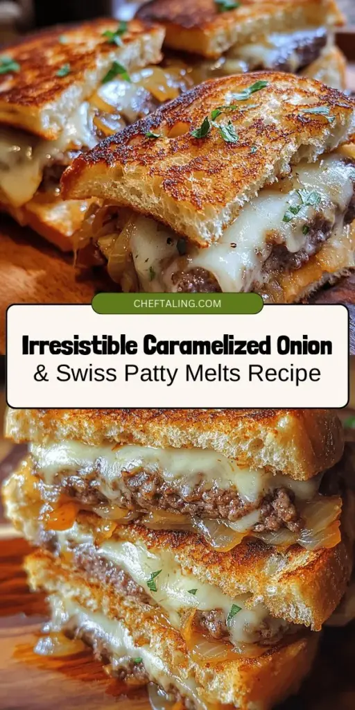 Indulge in the comfort of Caramelized Onion & Swiss Patty Melts—a twist on the classic patty melt that combines juicy beef, sweet onions, and melty Swiss cheese between crispy bread. Perfect for any meal, this easy recipe impresses with its rich flavors and inviting textures. Whether you're hosting a dinner or enjoying a casual meal, this delicious dish is sure to bring everyone together. Try it today! #ComfortFood #PattyMelt #CaramelizedOnions #Yummy #EasyRecipes #Foodie #Homemade