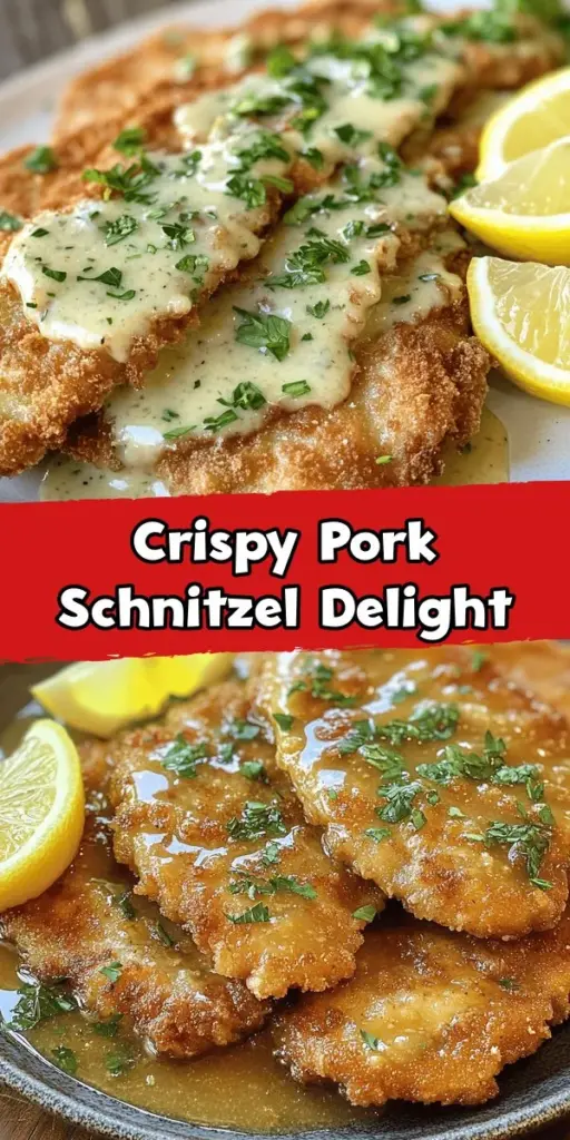 Discover the joy of cooking with this amazing Crispy Pork Schnitzel with Zesty Dijon Gravy recipe! Perfectly tender pork is coated in a crunchy breadcrumb crust, served with a rich, tangy gravy that elevates the dish to a whole new level. Whether you're hosting a special dinner or enjoying a cozy family meal, this comforting classic is sure to impress. Try it today! #PorkSchnitzel #HomeCooking #ComfortFood #CulinaryDelight #DeliciousRecipes #Foodie