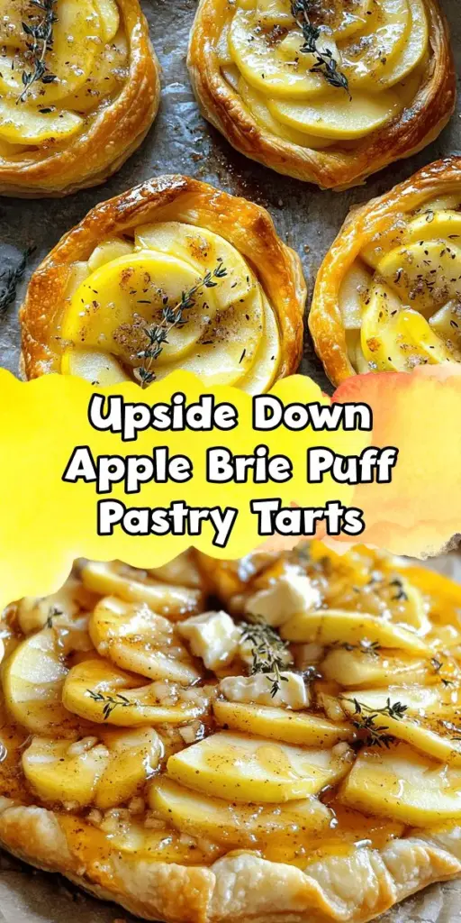 Discover the deliciousness of The Upside Down Apple & Brie Puff Pastry Tarts! This simple and elegant recipe combines sweet apples and creamy brie cheese wrapped in flaky pastry for a perfect savory-sweet treat. Ideal for brunch or dessert, these tarts will impress your guests and satisfy your cravings. Click through to explore the recipe and learn how you can make these irresistible tarts at home. Don't miss out on making this viral sensation! #BrieCheeseRecipesPhylloDough #CrescentBreakfastTart #AppleAndBrieRecipes #UpsideDownAppleBriePuffPastry #BrieAndAppleTart #AppleCheeseTart #ViralUpsideDownPuffPastryTarts #AppleBrieTart #AppleBrieRecipes