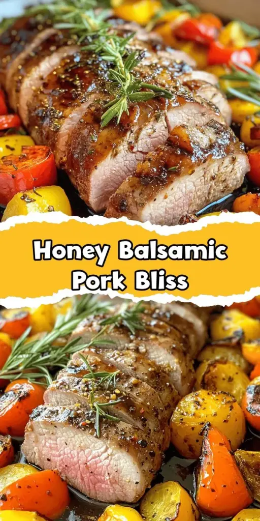 Discover the ultimate flavor combination with this Sweet and Savory Honey Balsamic Pork Tenderloin recipe! Tender pork meets a delicious marinade of honey, balsamic vinegar, and fresh herbs for a meal that’s both comforting and elegant. Perfect for weeknight dinners or special occasions, this dish is sure to impress. Marinate to enhance flavor, and prepare for juicy, tender perfection! Try it tonight! #PorkTenderloin #HoneyBalsamic #DinnerInspiration #RecipeIdeas #Foodie