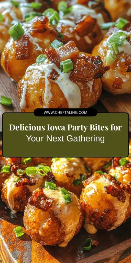 Looking for a crowd-pleasing snack for your next gathering? Try delightful Iowa Party Bites! These mini pretzels stuffed with creamy cheese, crispy bacon, and fresh green onions are easy to make and bursting with flavor. Perfect hot or at room temperature, they are sure to impress your guests at any event. Pair them with ranch dressing for an extra touch. Get ready for a delightful snacking experience! #IowaPartyBites #SnackIdeas #Appetizers #PartyFood #YummySnacks #Gatherings