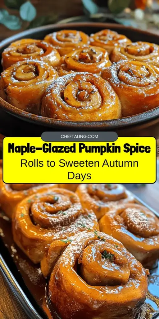 Embrace the flavors of fall with homemade Maple-Glazed Pumpkin Spice Rolls! These warm, fluffy treats are perfect for cozy gatherings, brunches, or an afternoon snack. This guide walks you through every step of making these delicious rolls, from the irresistible pumpkin spice filling to the sweet maple glaze. Perfect for sharing and savoring, they capture the essence of autumn in every bite. Experience the joy of baking! #PumpkinSpice #AutumnBaking #FallRecipes #DeliciousTreats #CozyVibes