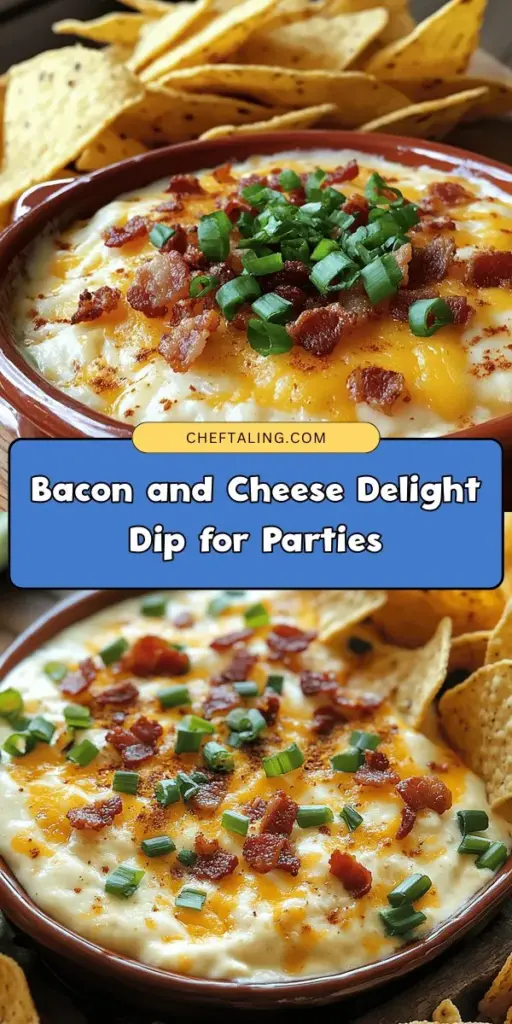 Discover the ultimate crowd-pleasing snack with our Bacon & Cheese Delight Dip! This creamy, savory dip is a hit at any gathering and is incredibly easy to make. With rich cream cheese, crunchy bacon, and melty cheddar, it’s perfect for scooping with chips, veggies, or spreading on sandwiches. Impress your guests and elevate your next event with this delightful treat! Get the full recipe now! #BaconCheeseDip #PartySnack #Appetizers #DeliciousDips #Gatherings