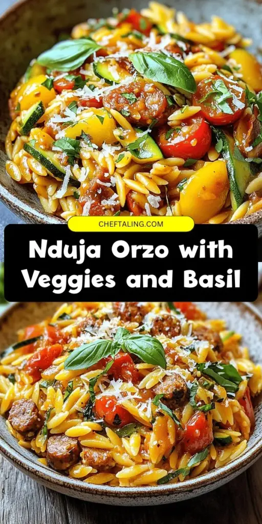 Discover the deliciousness of NDUJA ORZO, a vibrant and flavorful dish that brings a unique twist to your dinner table. This easy recipe combines creamy orzo pasta with spicy nduja, making it perfect for any occasion. Whether you're looking for a comforting meal or a crowd-pleaser at your next gathering, this NDUJA ORZO is sure to impress everyone. Click through to explore this mouthwatering recipe and elevate your cooking game! #HealthyFoodie #FoodRecipe #MainEvent #Orzo #YummyFoodDessert #SlayerAnime #DeliciousRecipes #HealthyFood #SweetTreats