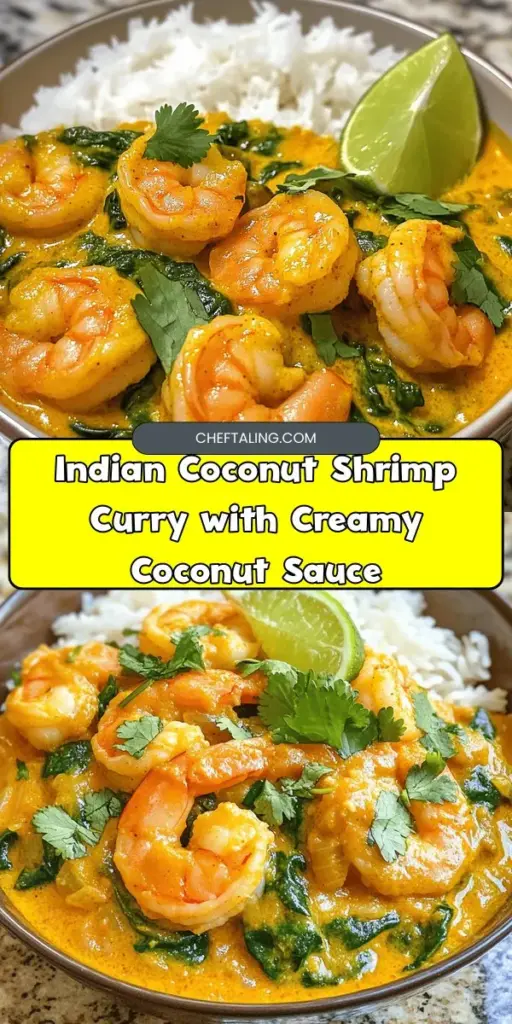 Experience the vibrant flavors of Indian cuisine with this Indian Coconut Shrimp Curry, a dish that combines succulent shrimp, creamy coconut milk, and aromatic spices for a truly delightful meal. Perfect for weeknight dinners or special occasions, this recipe is simple yet impressive. Dive into a culinary journey that showcases the richness of Indian flavors, and bring the family together over this delicious curry. #CoconutShrimpCurry #IndianCuisine #SeafoodLovers #CulinaryDelight #EasyRecipes #Foodie