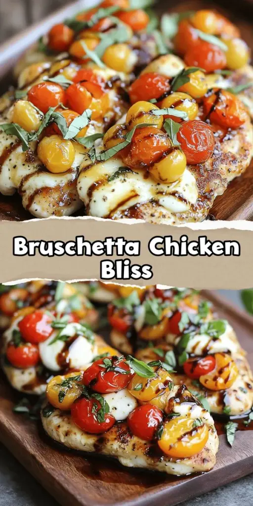 Discover the delightful fusion of Bruschetta Chicken Cutlets! This recipe brings together juicy chicken and a fresh bruschetta topping of ripe tomatoes, aromatic basil, and tangy balsamic vinegar. Perfect for any occasion, it's simple to prepare and packed with flavor. Serve it alongside garlic roasted veggies or a refreshing salad for a complete meal that dazzles the palate. Try it today! #BruschettaChicken #HealthyRecipes #ItalianCuisine #DinnerIdeas #CookingAtHome