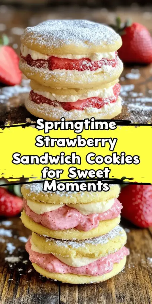 Indulge in the deliciousness of Soft Strawberry Cake Mix Sandwich Cookies! These easy-to-make treats blend soft cake-like cookies with a creamy strawberry filling, bringing the essence of summer to your dessert table. Perfect for any occasion, they are colorful, nostalgic, and full of flavor. Whether for a gathering or a simple afternoon treat, these cookies are sure to impress! Try this simplified recipe today! #Baking #Cookies #StrawberryDesserts #EasyRecipes #DessertIdeas