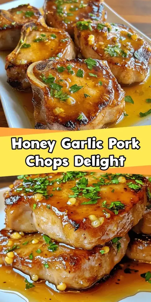 Indulge in the deliciousness of Sweet Honey Garlic Pork Chops! This recipe combines sweet honey and savory garlic to create a mouthwatering flavor that's perfect for any occasion. Learn about marinating, cooking techniques, and pairing side dishes that will elevate your dining experience. Whether it’s a weeknight dinner or a special gathering, these tender, juicy pork chops are sure to impress. Try this easy recipe today! #PorkChops #HoneyGarlic #DinnerIdeas #CookingAtHome #RecipeOfTheDay