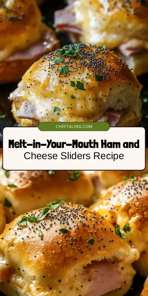 Discover the ultimate crowd-pleaser with these Melt-in-Your-Mouth Baked Ham and Cheese Sliders! Perfect for any gathering, these sliders feature a cozy combination of savory ham, creamy Swiss cheese, and a delicious buttery topping. Easy to prepare and customizable to suit your taste, they’re ideal for parties or family dinners. Create lasting memories around the table with this delightful dish! #HamAndCheeseSliders #ComfortFood #PartyRecipes #EasyMeals #FamilyDinner