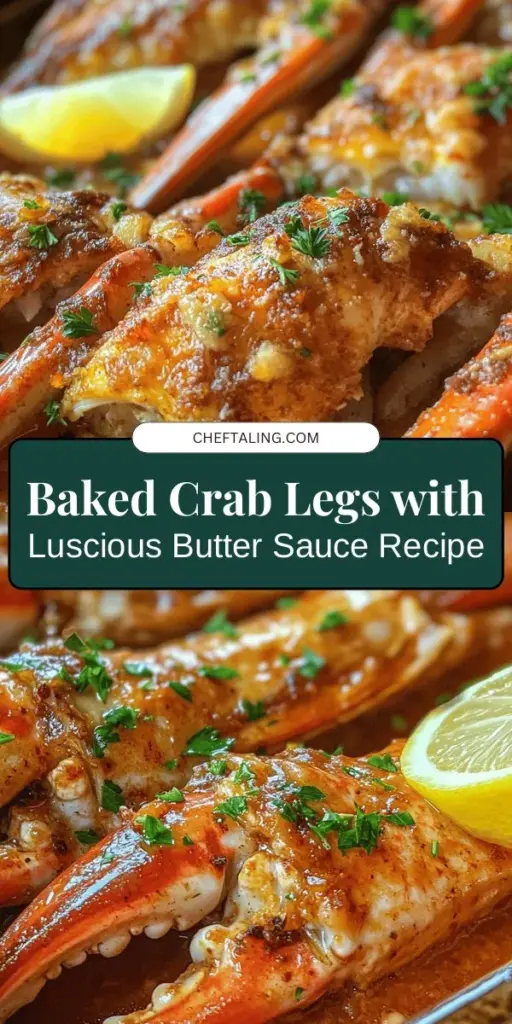 Indulge in the decadent experience of baked crab legs in rich butter sauce with this simple recipe! Whether you're celebrating a special occasion or enjoying a cozy dinner at home, this dish is sure to impress. Learn how to select fresh crab legs, craft a flavorful butter sauce, and achieve perfectly baked results. Dive into the world of gourmet seafood and create memories with every delicious bite. #CrabLegs #SeafoodDelicious #ButterSauce #RecipeIdeas #FoodieMoments #GourmetDinner