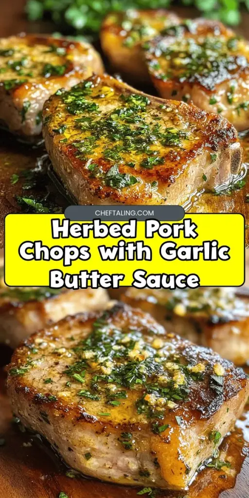 Discover the mouthwatering flavors of Herbed Pork Chops with Garlic Butter that will elevate your dinner game! This recipe brings a delightful twist to classic pork chops with a blend of fresh herbs and rich garlic butter. Perfectly pan-seared, these juicy bone-in loin chops make for an unforgettable meal, whether it's for a family dinner or a weekend brunch. Ready to impress your taste buds? Click through to explore this simple yet delicious recipe! #HerbedPorkChopsWithGarlicButter #GermanStylePorkChops #BoneInLoinPorkChopsRecipes #BreakfastChopsRecipes #PanSearedBoneInPorkChops #PorkChopsStovetopRecipe #PorkChopRecipesBoneInOven #PorkChopBoneInRecipesOvens #HerbCrustedPorkChops