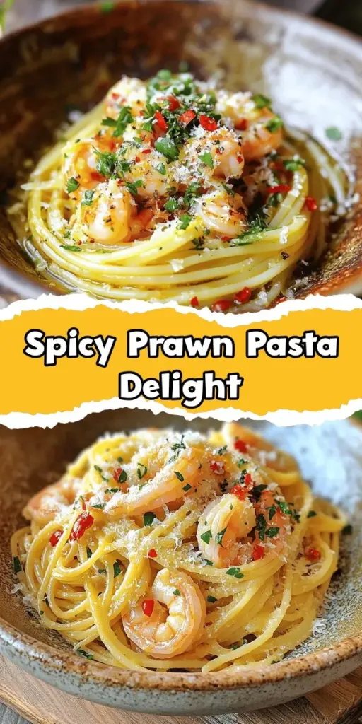 Savor the rich and bold flavors of Chilli Garlic Prawn Pasta, a dish that beautifully combines succulent prawns with the heat of red chillies and the aromatic essence of garlic. Perfect for any occasion, this recipe is easy to customize to suit your taste. With step-by-step instructions and nutritional insights, you'll become a culinary master in no time. Impress your loved ones with this delightful Mediterranean-inspired meal! #ChiliGarlicPrawns #PastaRecipes #SeafoodLovers #HomeCooking #MediterraneanCuisine #EasyRecipes #Foodie #CookingAtHome