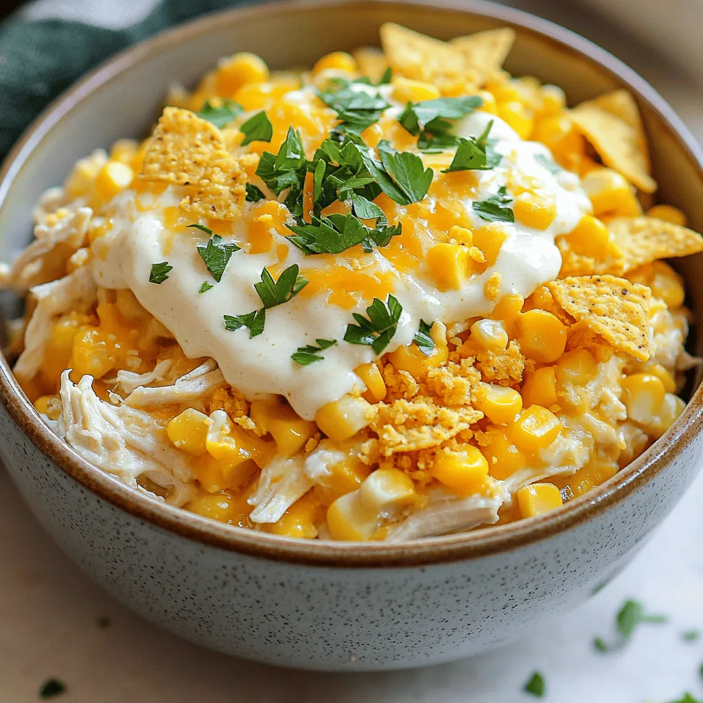 To make a tasty Slow Cooker Corn Chicken Casserole, you need a few key ingredients. These ingredients come together to create a creamy chicken dish that is both filling and comforting. Here’s a closer look at what you will need.