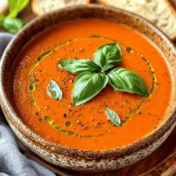 Roasted Red Pepper Soup Healthy and Flavorful Treat