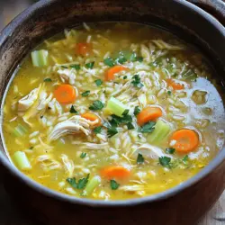 Comforting Chicken and Rice Soup: A Heartwarming Recipe