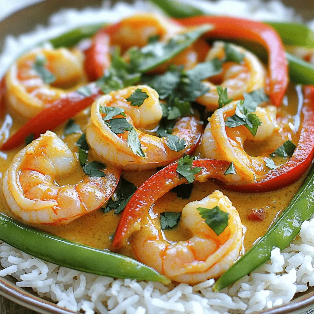 To make a great coconut shrimp curry, you need fresh and simple ingredients. The main star is large shrimp, about 1 pound. You want them peeled and deveined for easy cooking. Next, grab a can of coconut milk, which adds creaminess and rich flavor. You will need red curry paste to bring heat and depth to your dish.