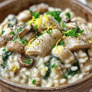 The right ingredients make a great mushroom risotto. First, you need Arborio rice. This rice is starchy, which helps create that creamy texture we all love. It absorbs liquids well and stays firm.