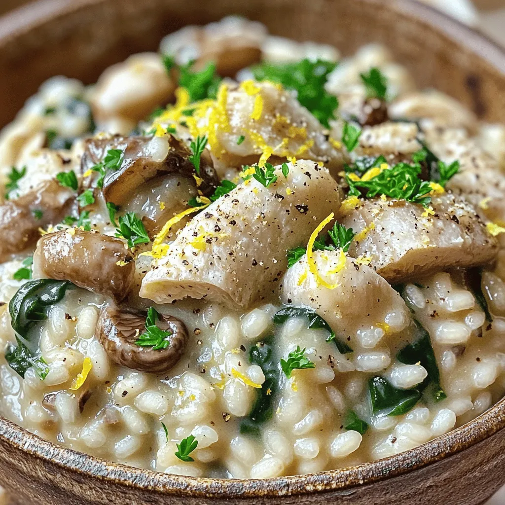 The right ingredients make a great mushroom risotto. First, you need Arborio rice. This rice is starchy, which helps create that creamy texture we all love. It absorbs liquids well and stays firm.