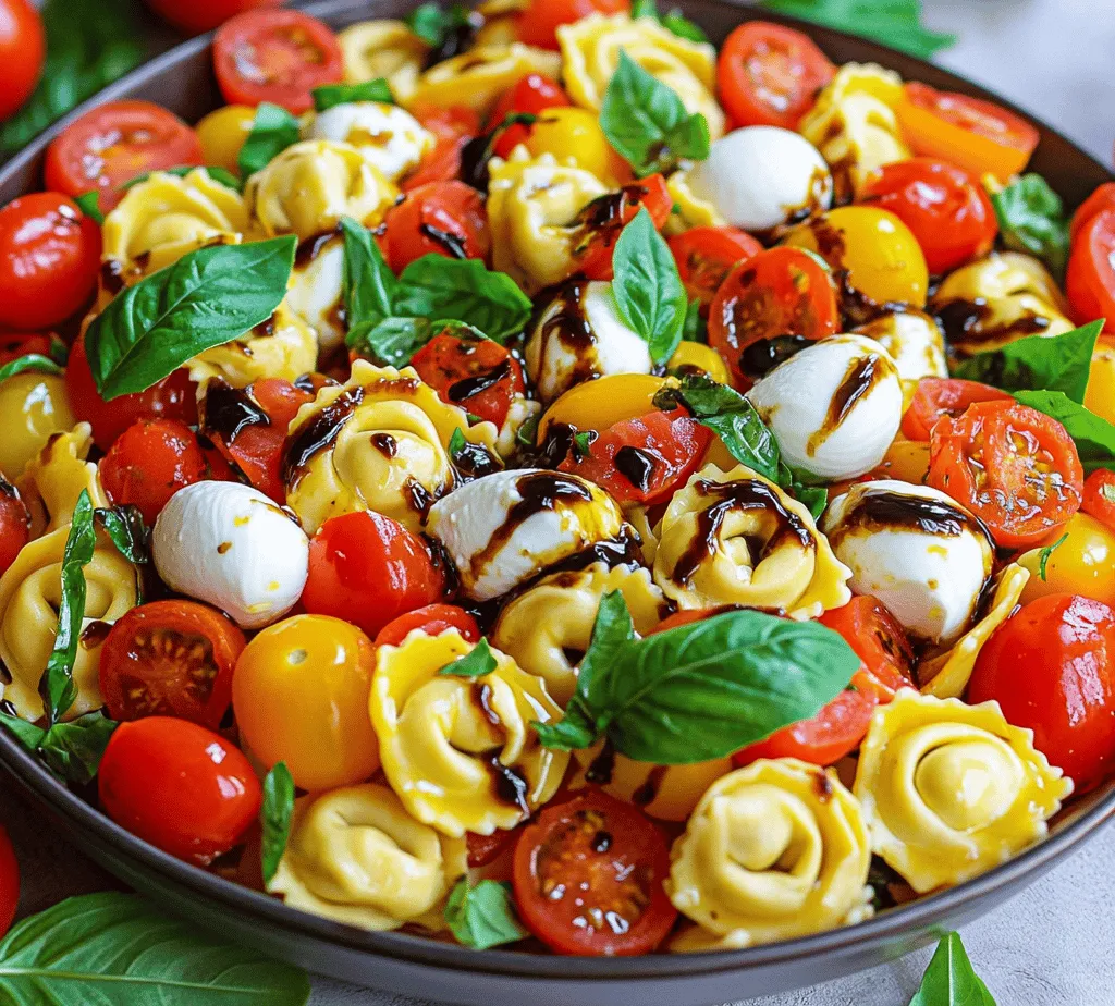 Caprese Tortellini Pasta Salad is a vibrant and flavorful dish that marries the classic elements of a traditional Caprese salad with the comforting heartiness of tortellini. Originating from Italy, this salad showcases the beautiful simplicity of fresh ingredients, making it a go-to choice for many culinary enthusiasts. The combination of cheese-filled tortellini, juicy cherry tomatoes, creamy mozzarella, and fragrant basil not only creates a feast for the eyes but also delivers a symphony of flavors that dance on the palate.