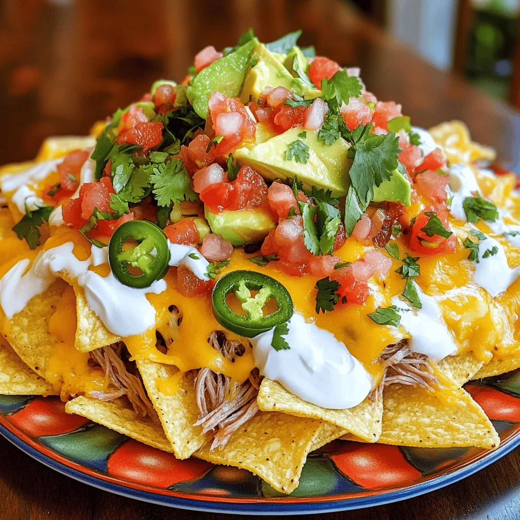 Pulled pork nachos are a tasty twist on a classic snack. They combine crunchy tortilla chips with flavorful pulled pork, cheese, and fresh toppings. This dish is a hit at parties and gatherings. People love them because they are easy to share and full of flavor.