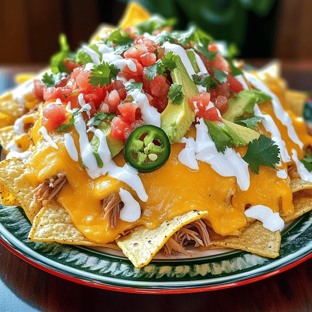 Pulled pork nachos are a tasty twist on a classic snack. They combine crunchy tortilla chips with flavorful pulled pork, cheese, and fresh toppings. This dish is a hit at parties and gatherings. People love them because they are easy to share and full of flavor.