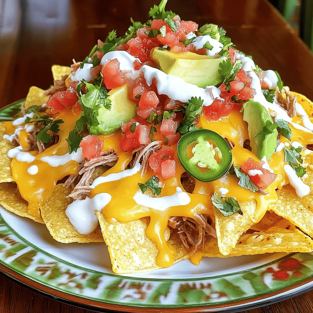 Pulled pork nachos are a tasty twist on a classic snack. They combine crunchy tortilla chips with flavorful pulled pork, cheese, and fresh toppings. This dish is a hit at parties and gatherings. People love them because they are easy to share and full of flavor.