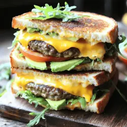 Grilled Cheese Burgers: A Delicious Fusion of Comfort and Gourmet