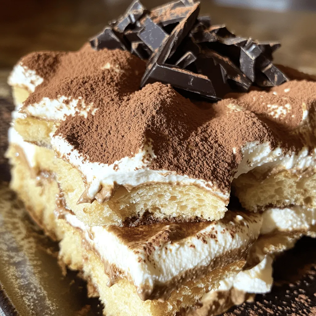 To make a great tiramisu, you need key ingredients. A classic tiramisu recipe calls for strong brewed coffee, cocoa powder, eggs, sugar, mascarpone cheese, heavy cream, vanilla extract, and ladyfinger cookies. Each ingredient plays a big role in the taste and texture.