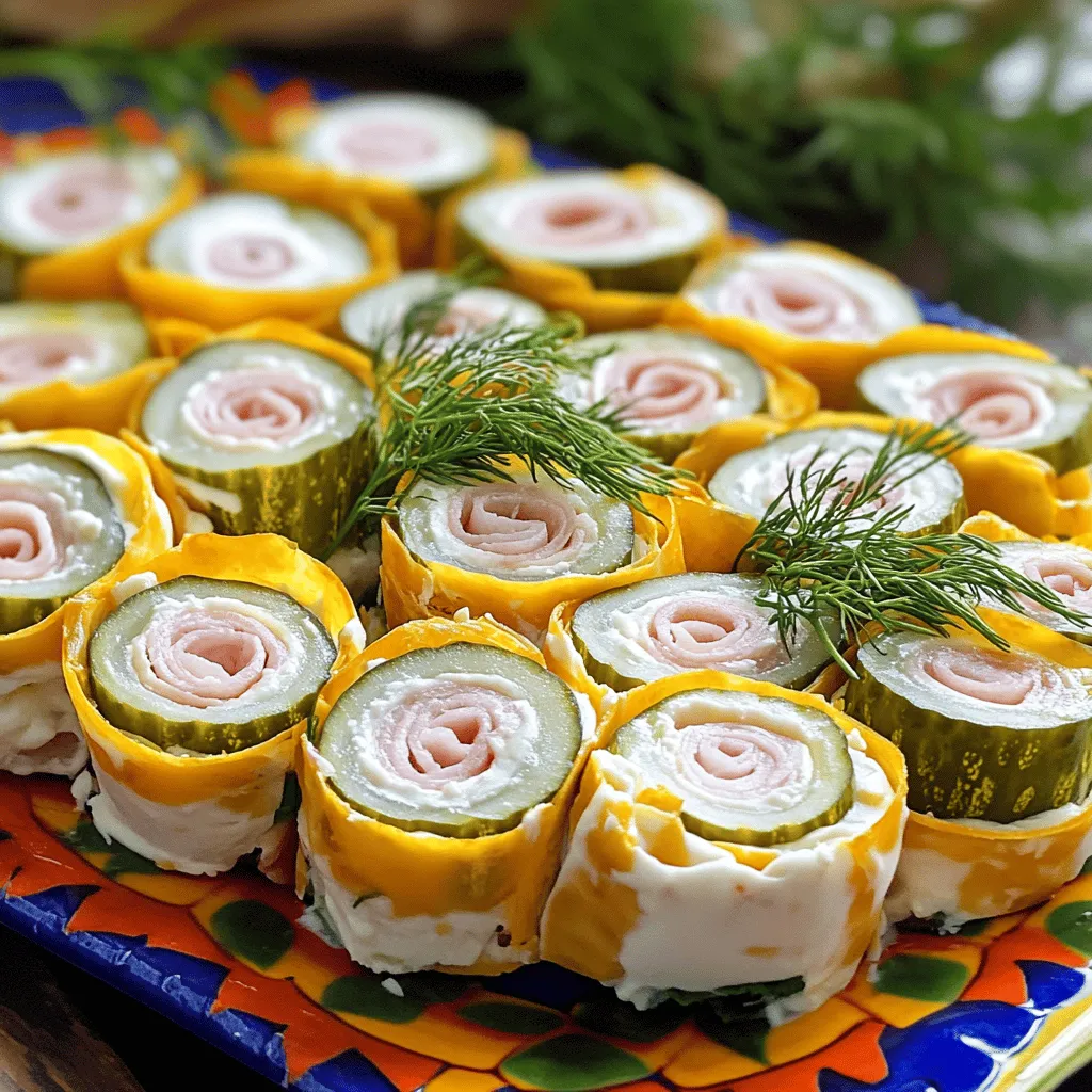 Pickle roll ups are a fun snack made with pickles, cream cheese, and deli meats. They are easy to make, tasty, and packed with flavor. You can find them at many parties and gatherings. Their crunchy texture and creamy filling make them a hit.